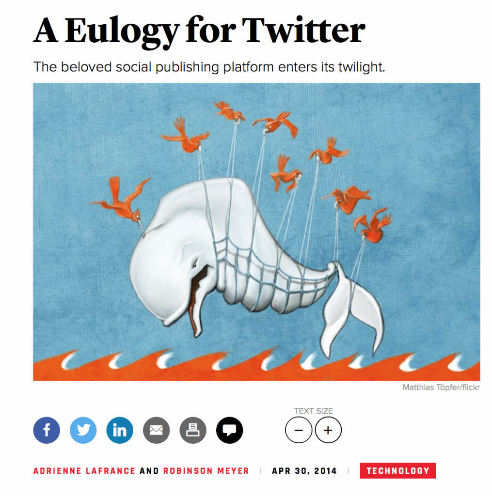 The Atlantic - A Eulogy for Twitter